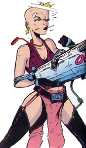 Drawing frm the Tank Girl comic