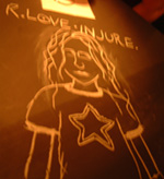 jin's drawing of rachel